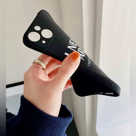 NWT iPhone 13ProMax Humorous Snarky Slogan Clear & Black Phone Cases - Picture 7 of 7